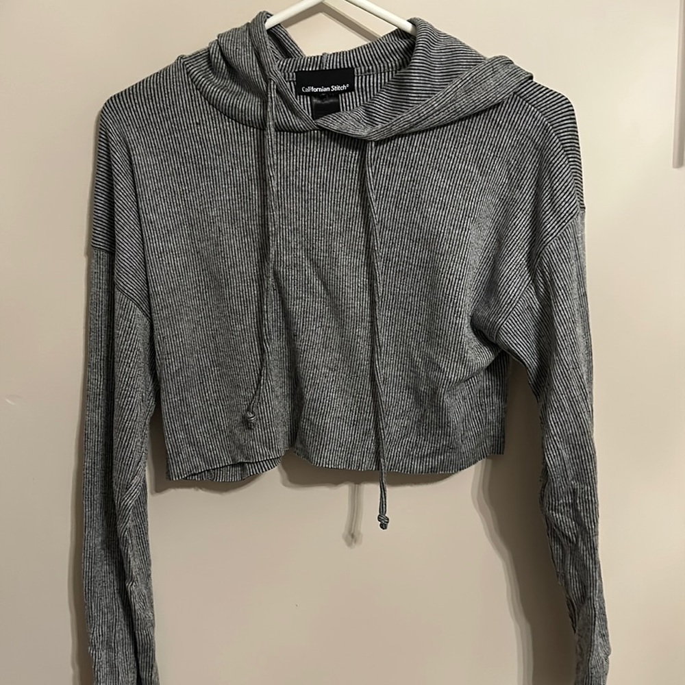 Preppy Cropped Hoodie